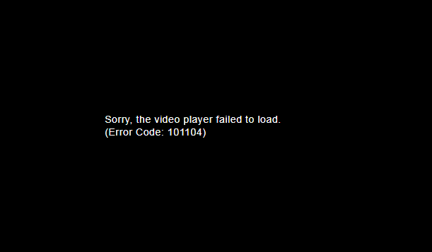 error code: 101104