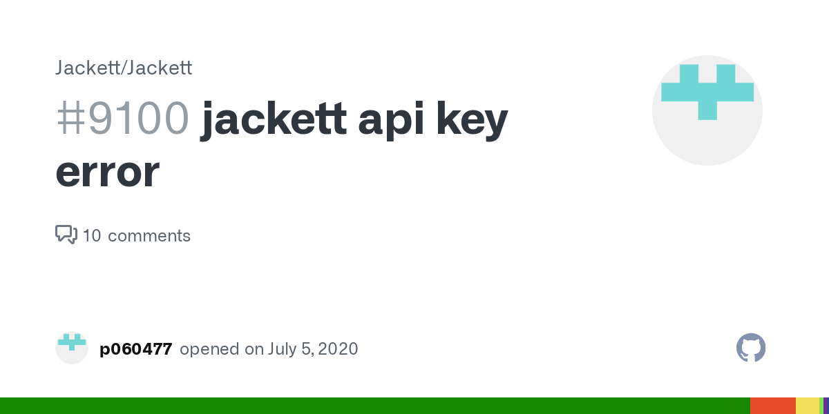 jackett api key error