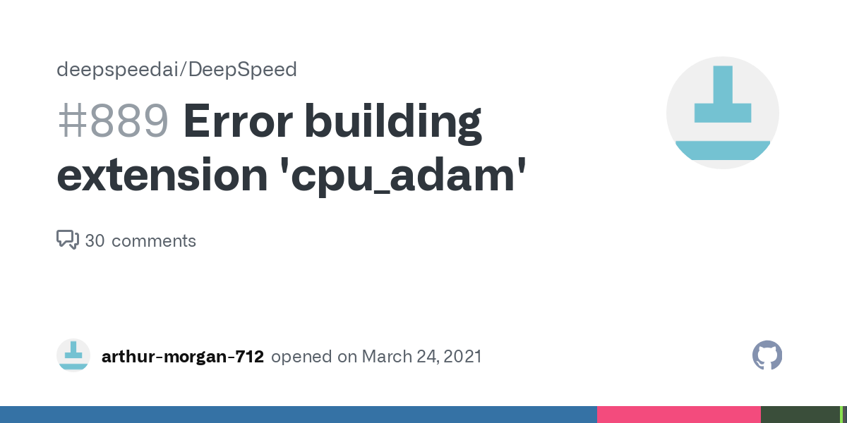 runtimeerror: error building extension 'cpu_adam'